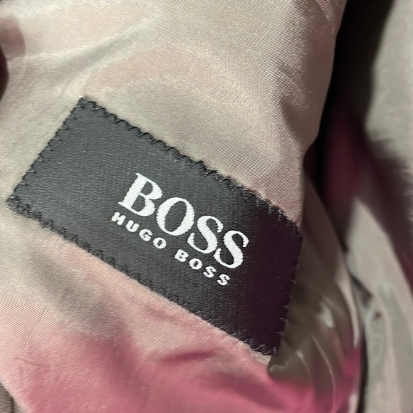 HUGO Boss suit jacket sports coat nails head browns blues 100% virgin wool sz 40 - Picture 3 of 13